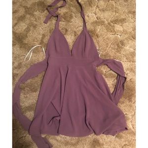 Mauve halter dress